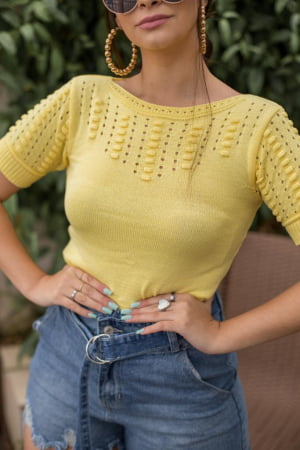 CÓD 2034 BLUSA MODAL POÁ RELEVO CÓD 2034 BLUSA MODAL POÁ RELEVO