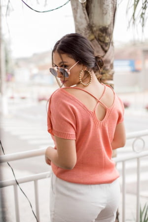 CÓD 2070 BLUSA LUREX DEC V AMPLO X COSTAS CÓD 2070 BLUSA LUREX DEC V AMPLO X COSTAS